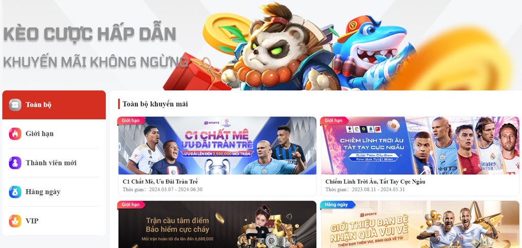 Sảnh casino cùng nhiều kèo cược hấp dẫn